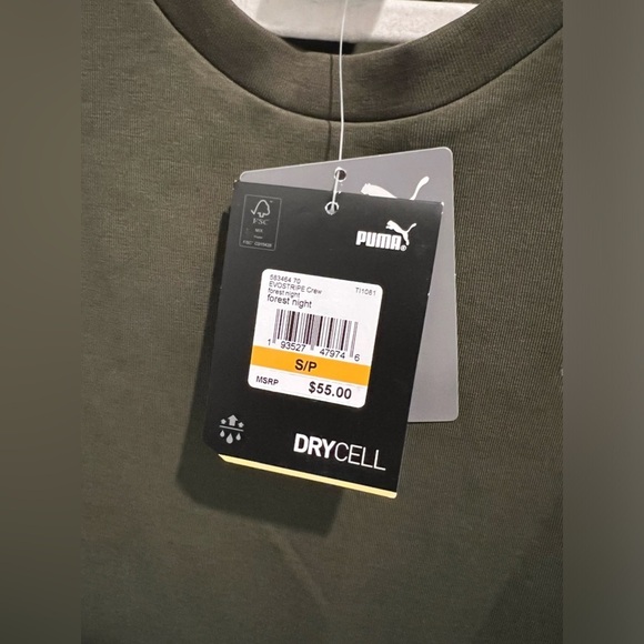 PUMA Men’s Evostripe Crew on Forest/Black - Picture 5 of 6